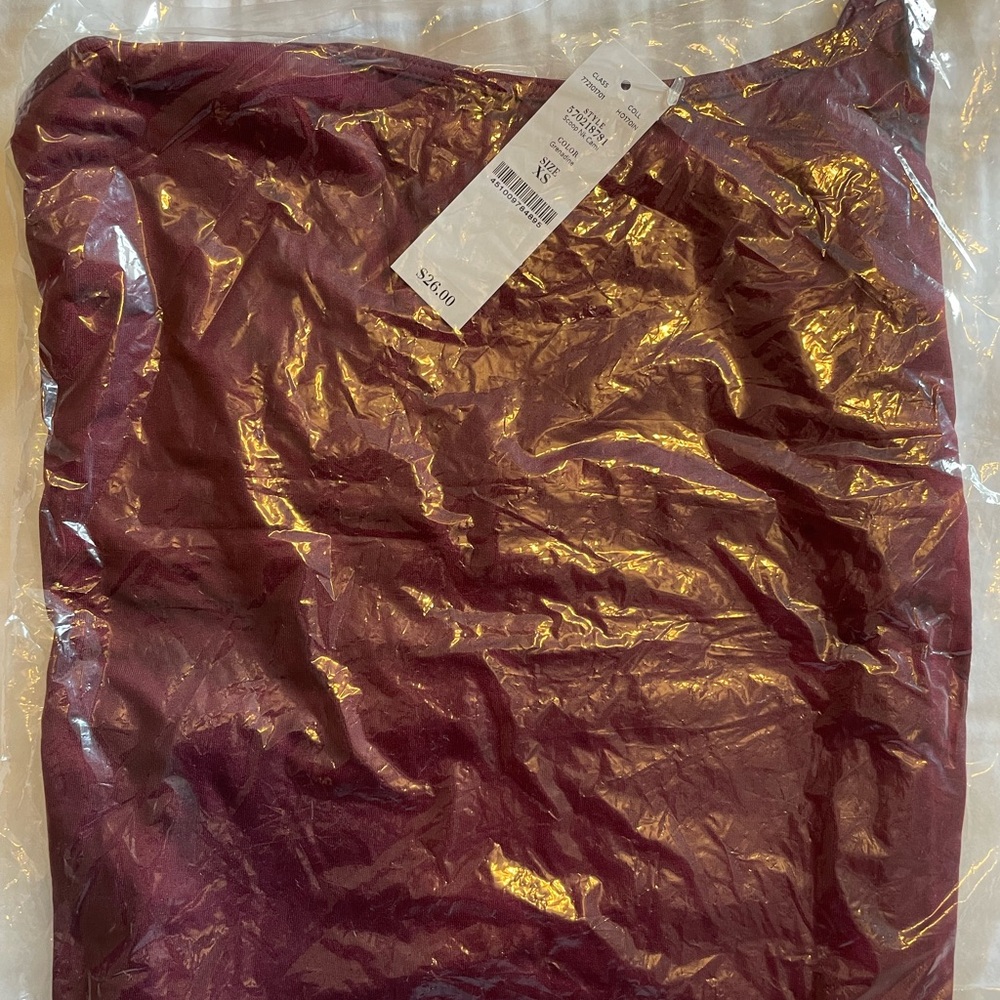 Burgundy Scoop Neck Cami